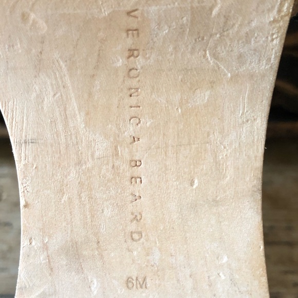 New NWOT Veronica Beard Davina Denim Wooden Heel Clog Sandals Eclipse 6M $330 - Picture 15 of 15